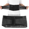 Breathable Waist Protection Compression Steel Plate Back Support Belt Lumbar Fixed BeltL Black