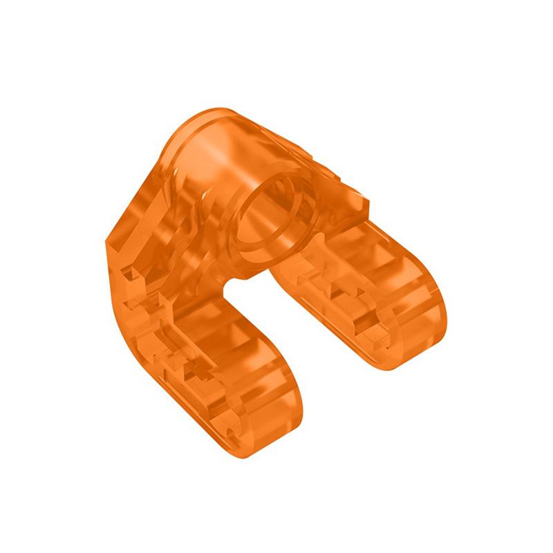 BRICKE 2x2x2 Brick with Axle Pin Connection, Compatible with Lego 92907 - DIY Small Particle Building Blocks.