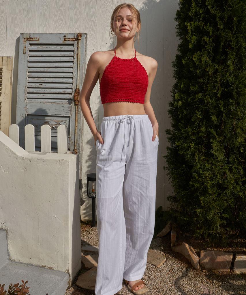 Ondeumismieo Deli Long Pants - Coconut White