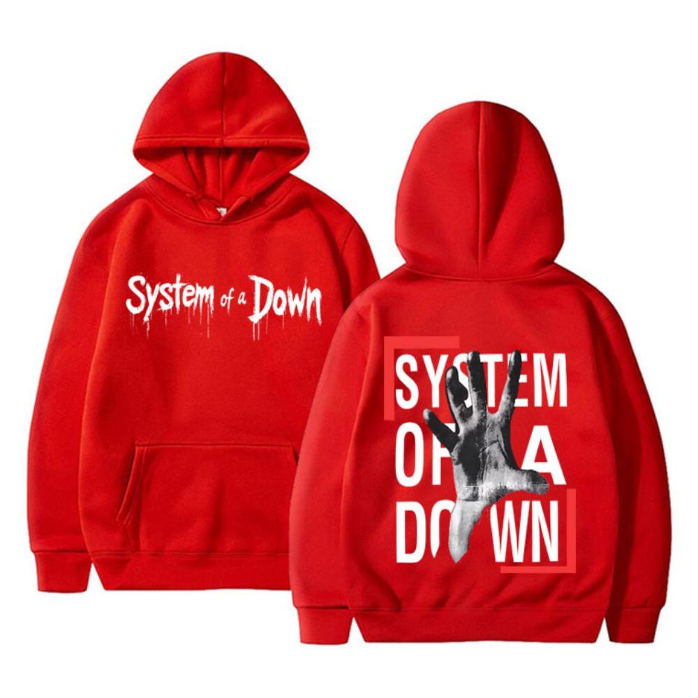 System of A Down Double Sided Print Hoodie Men Women Rock Vintage Fleece Sweatshirt Men's 90s Alternative Metal Merch