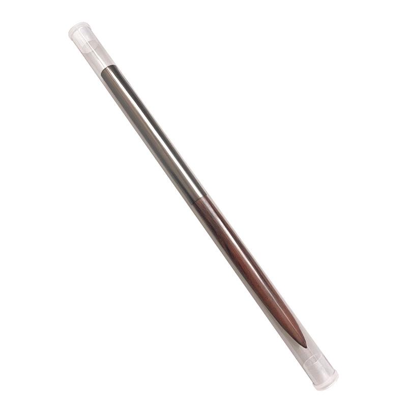 Set Pensule pentru Nail Art din Lemn de Nuc Japonez: Unelte din lemn masiv de înaltă calitate pentru pictură în gradient, desen liniar, capete de pensulă cu gel plate și rotunde.