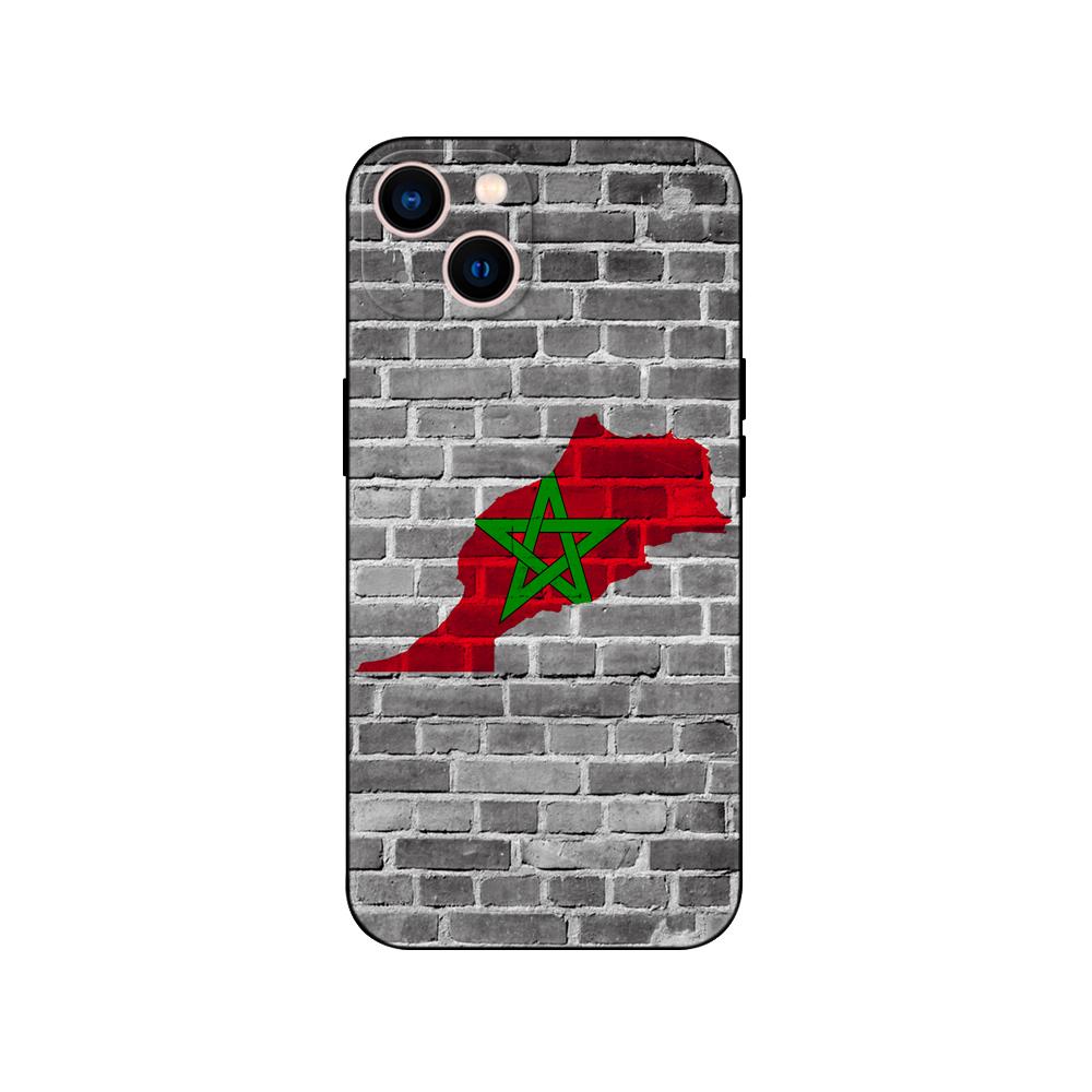 Black tpu Case For Samsung Galaxy A50 50S A30S A10 A01 A11 A21S A31 A41 A51 A71 Cover  Morocco flag Moroccan