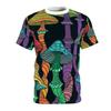 All Over Print Psychedelic Mushroom Rave T Shirt Unisex Adult Colorful Trippy