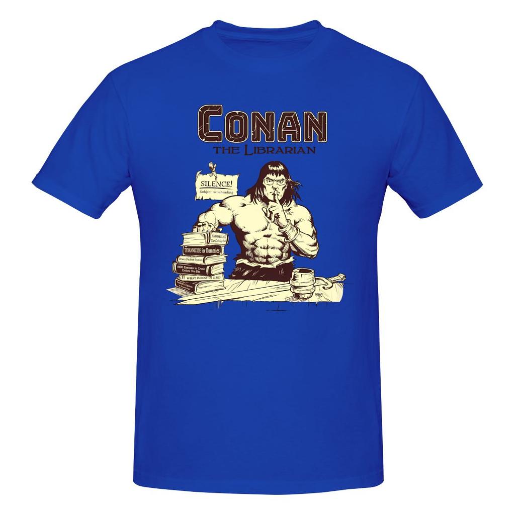 Funny Conan The Librarian Unisexs Printed TShirt Unisex T shirtVintage