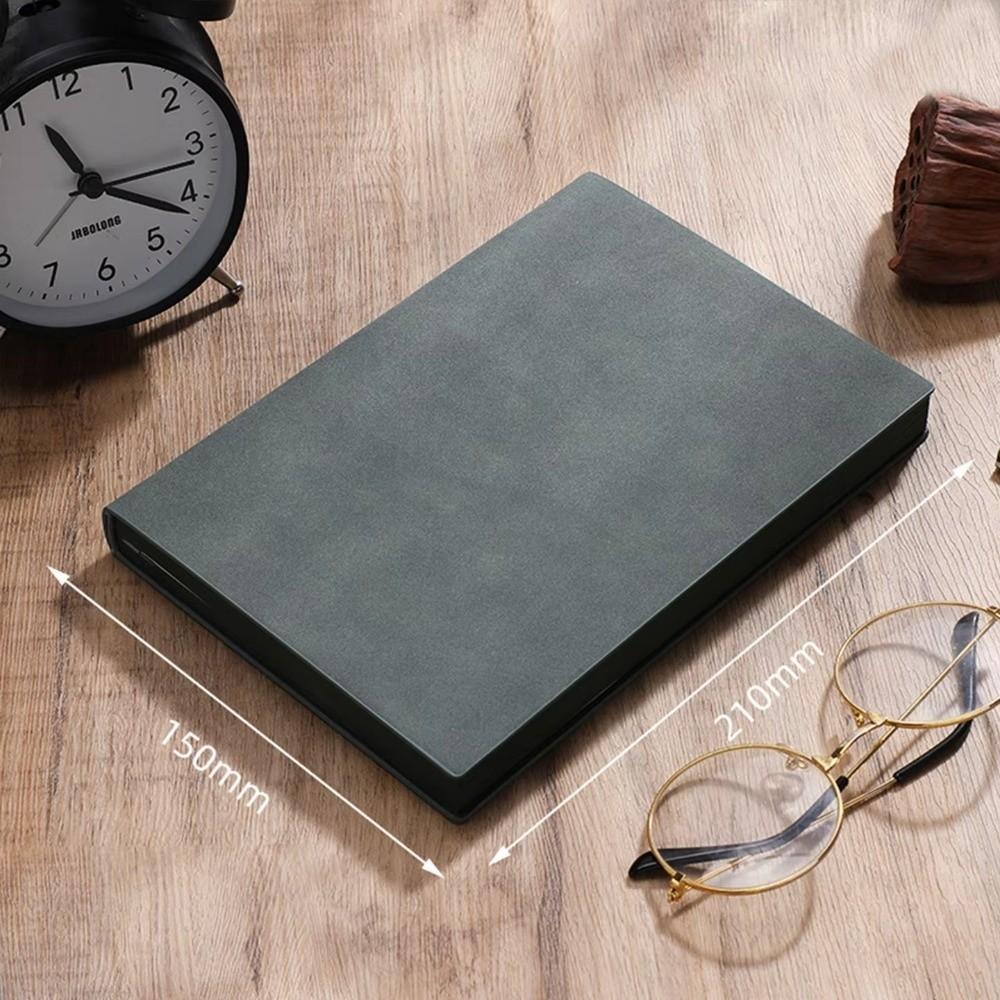 128 Sheets Sheepskin Leather Notebook Soft Cover Thick Journal Business Notepad  For Office Gift