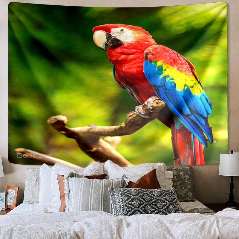 Blue Birds In Blossoms Tapestry Room Decoration Wall Hanging for Living Room Bedroom, Dormitory, Birthday and Christmas Gifts