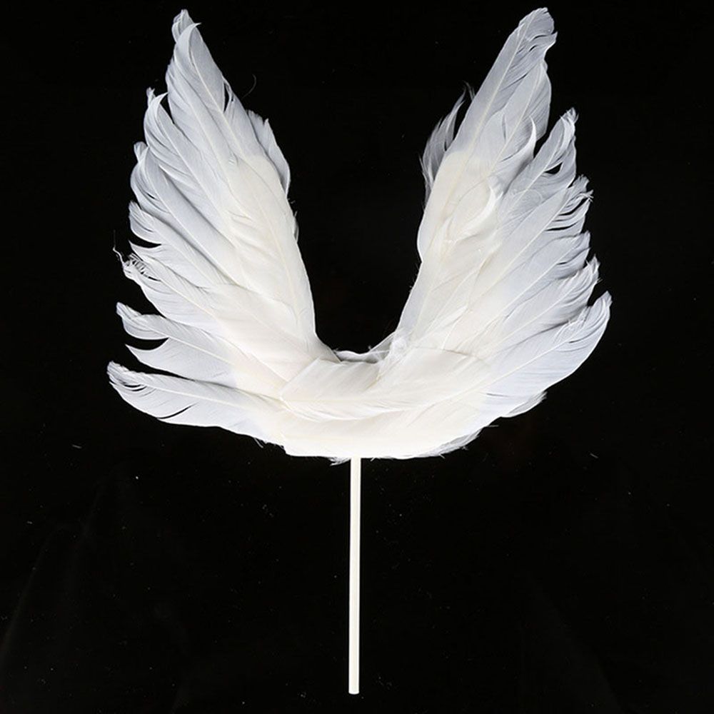 Accessoires Angel Cake Decorations Wings Feather Party Decor Angel Wings Cake Toppers Feather Wings