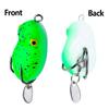 2Pcs 7G 4.5Cm Mini Thunder Frog Roadbait Simulation Roadbait Soft Roadbait Black Fish Bait Modified Thunder Frog Soft Bait