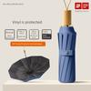 120-Rib Folding Manual Umbrella, Enlarged, Thickened, Reinforced, Men's Sunshade Umbrella, Sun Protection Umbrella, Dual-Use for Sun and Rain