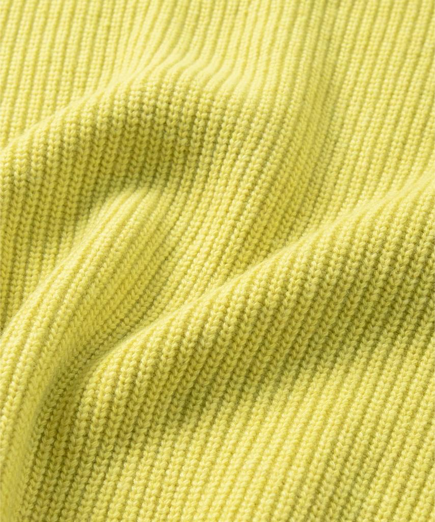 NONBLANK [Hyun Kim] Lambswool Round Knit_Yellow
