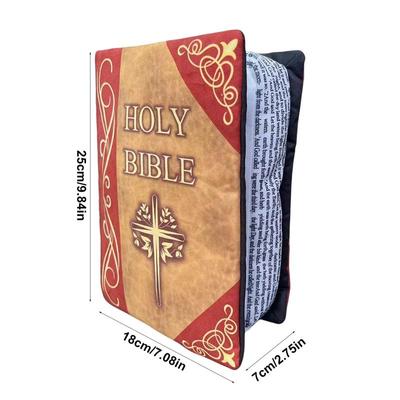 Holy Bible Polštář Kniha Plyšové Měkké Plyšáky Kniha Polštář Bible Dárky pro maminku Biblické hračky Křesťanské dárky pro děti Děti Ženy