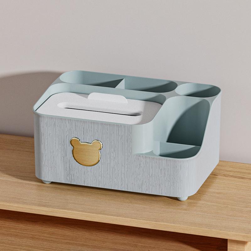 Multifunctional Cartoon Bear Tissue and Storage Box for Home