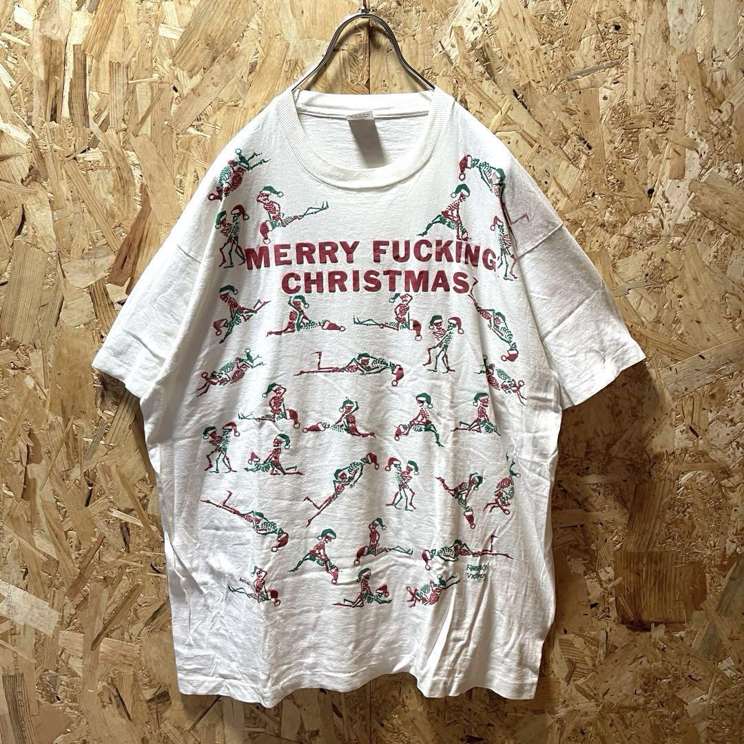 

[USED] Rare 90s USA-made FASHION VICTIM Skull 48-piece T-shirt