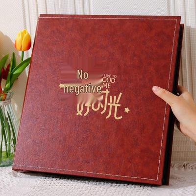 Album Foto Mare din Piele de 6 Inch, Insert cu 1000 de Pagini pentru Fotografii de Familie sau de Cuplu