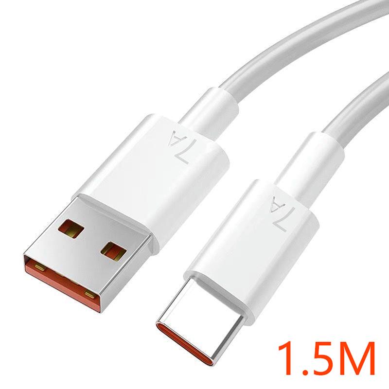 

Кабель для сверхбыстрой зарядки USB типа C, 7 А, кабель для передачи данных Huawei, 100 Вт, кабель для быстрого зарядного устройства 1.5m