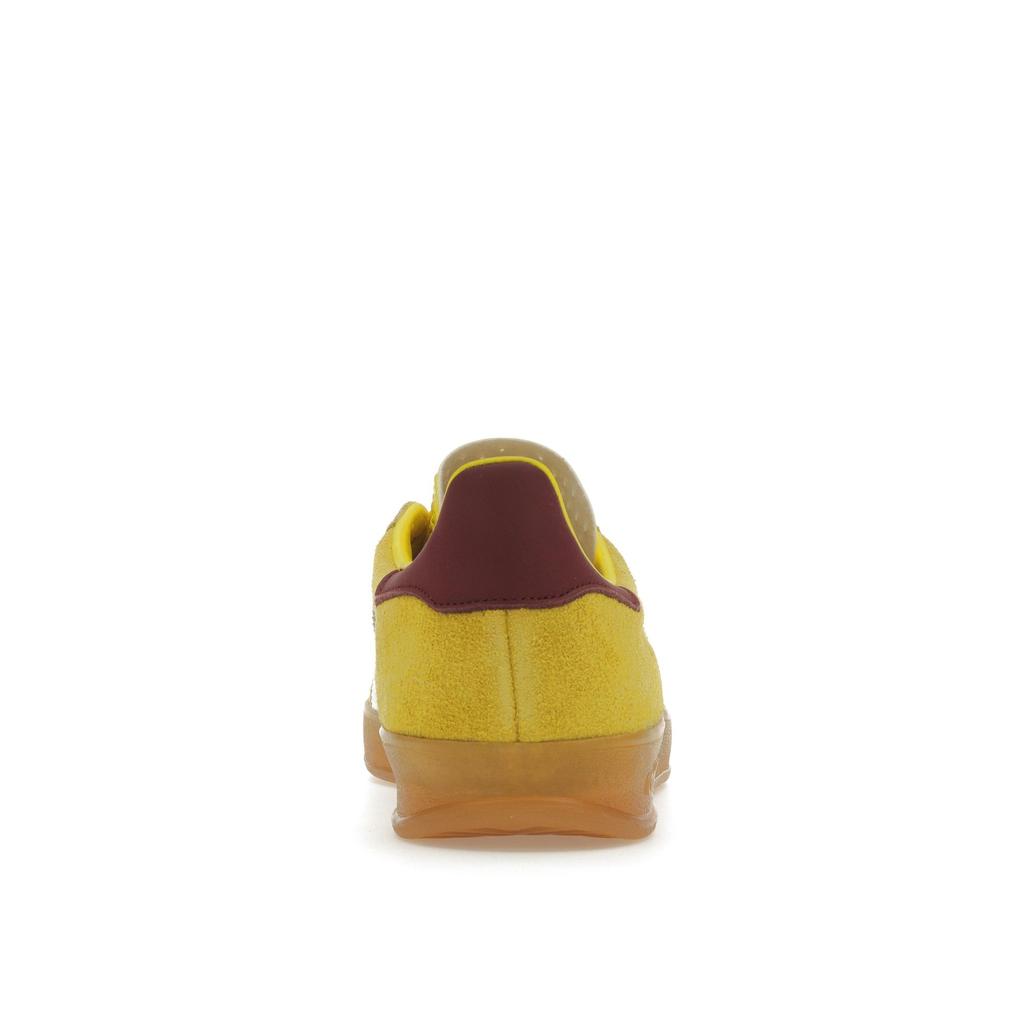 Adidas  Gazelle Indoor Bright Yellow Burgundy Women Sneakers Cloud-White Collegiate-Burgundy IE7003
