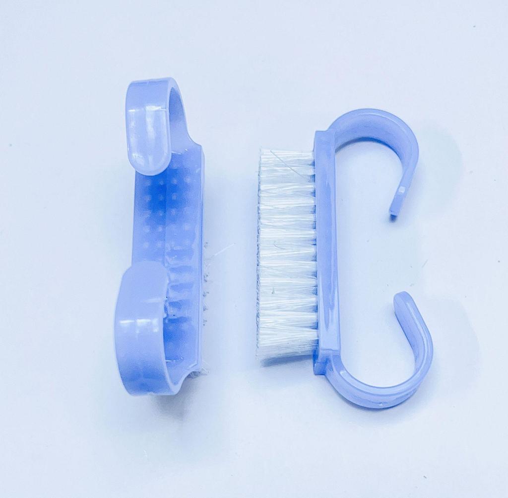 Macaron Colored Nail Dust and Cleaning Brush for Nail Art