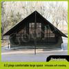 Army Green 6.3m² Inflatable Camping Tent with Canopy - Waterproof, Ideal for Overnight Camping