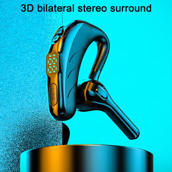 X13 Bluetooth 5.0 Sluchátko Handsfree LED Digitální Displej Jednosluchátkové Bezdrátové Sluchátko s Mikrofonem pro Fitness