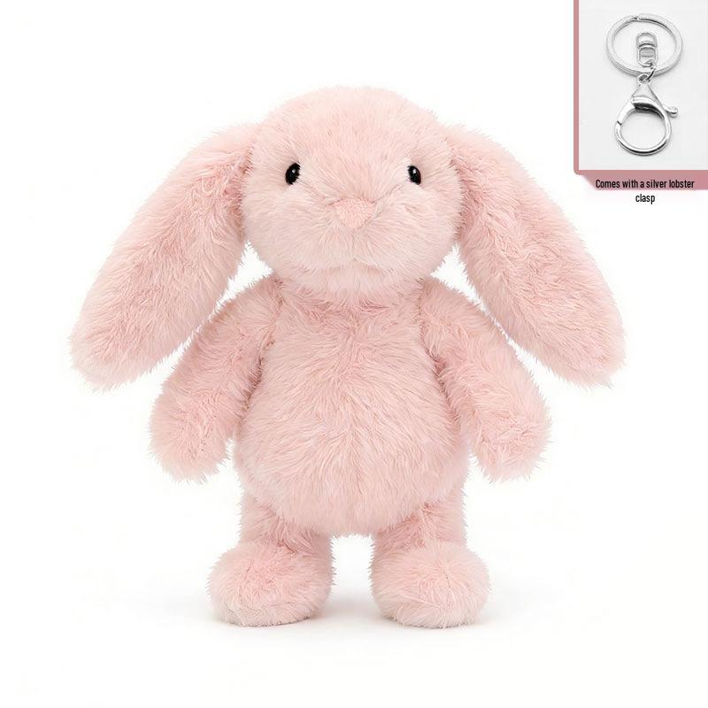 Floral Lop-Eared Bunny Plush Toy - Heart Hug Companion Doll for Kids