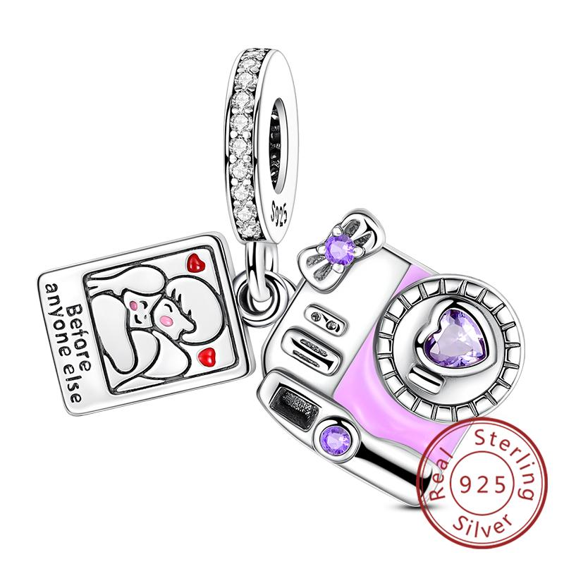 New Original Copper Charms Beads Ballet Shoes Starry Sky Firefly Pendant Fit Bracelet Necklace Diy Charms For Woman