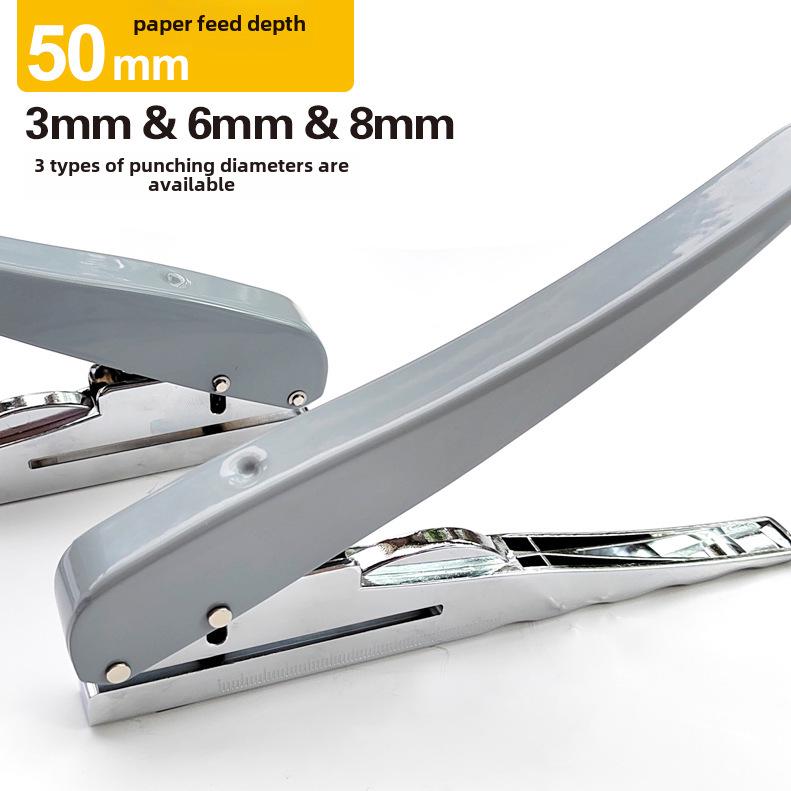 Multi-function Single Hole Puncher for Student Stationery and Loose-Leaf Binding