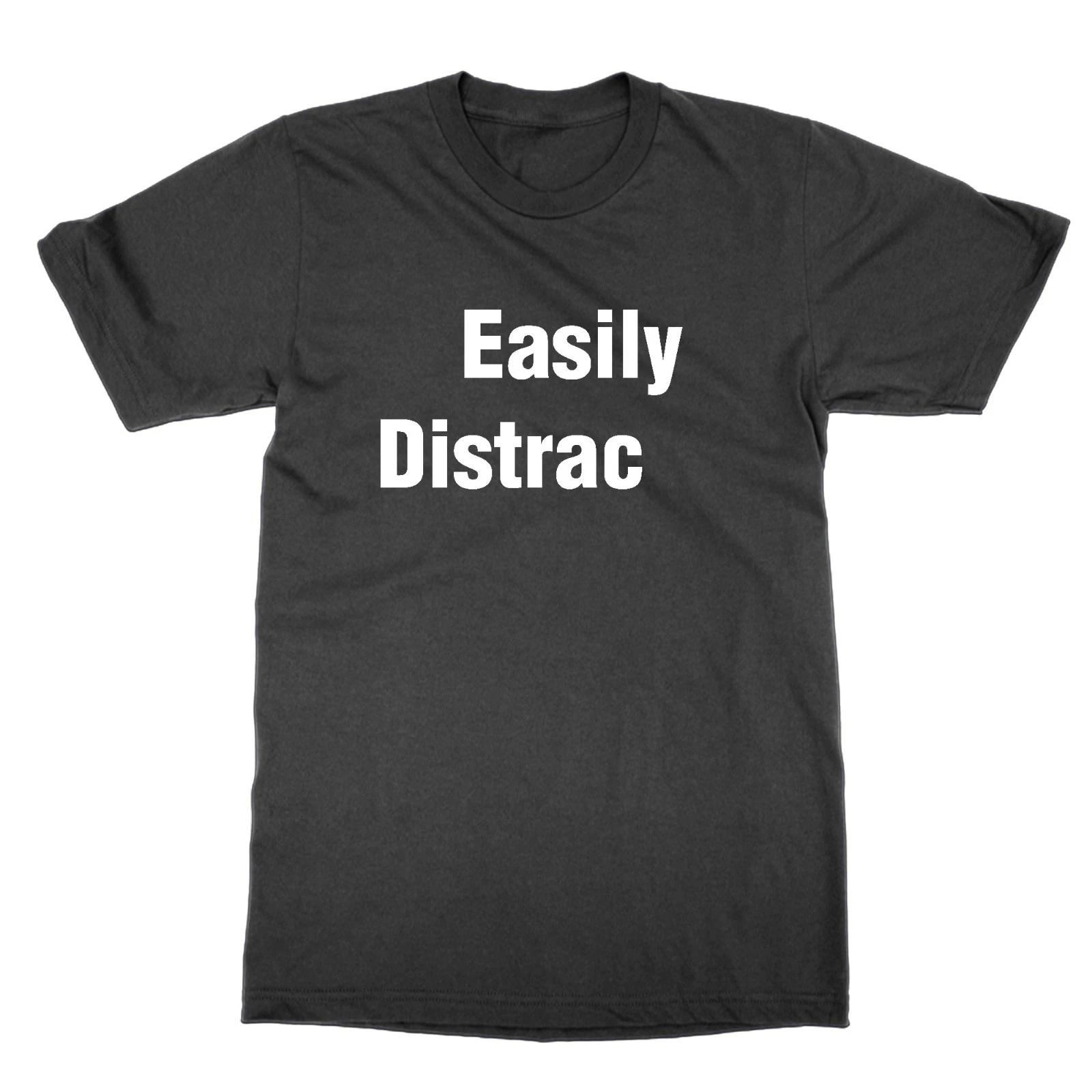Funny Easily Distracted Tee ADHD T-Shirt 2XL