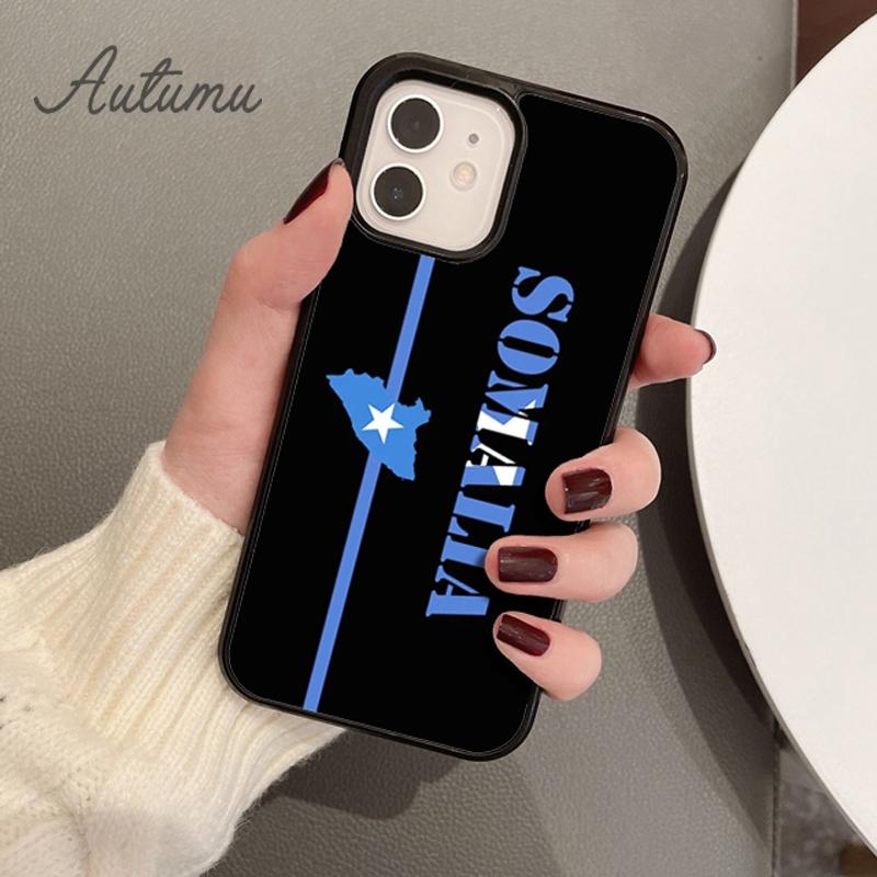 Somali Somalia National Flag Phone Case for iPhone 11 12 13 14 Pro Max mini X XR XS SE 2020 6S 7 8 Plus Galaxy S21 S22 shell