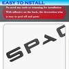 3D ABS Letters Sticker SPACEX For Tesla Rear Tailgate Trunk Emblem Badge Car Stickers Decal for Model 3/Y/X/S