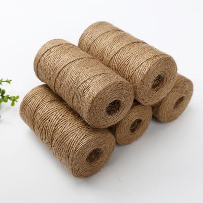 30-100m Corde di Canapa Spago Corda Iuta Nastro di Iuta Ritorto Matrimonio Compleanno Natale Festa Nastro per Confezioni Regalo Forniture Fai da Te