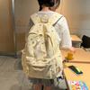 Schoolbag School Bag Female Junior High School Student Niche Star Printed Backpack University Student Large Capacity Simple Leisure College Style 
