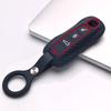 Key Cover for Porsche Cayenne Macan Panamera Boxster Taycan 718 911 Cayman with Keychain Anti-Scratch Guard Shockproof Protection Soft Grip Texture