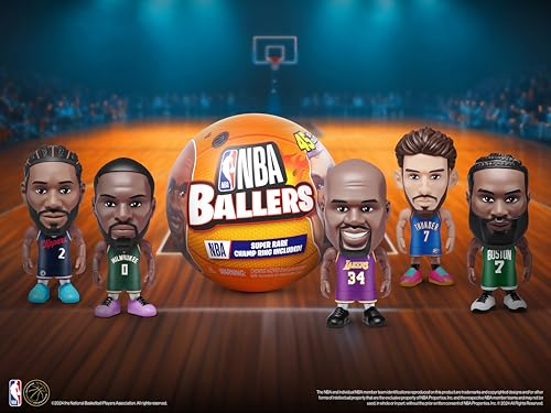 ZURU's Surprise NBA Baller Series, 25 Pieces. NBA Licensed Collector's Item. Surprise Unboxing Basketball Collector's Sports Toy. Suitable for Ages 3