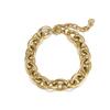 Custom Gold Plated Stainless Steel Jewelry Fashion Chunky Oval O Link Chain Bracelet