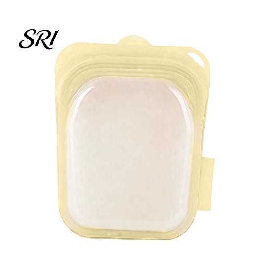 Durable Food Storage Bags Silicone Reusable Leak-Proof Freezer Non-toxic Odor-Proof High-Temperature Resistant Freshness Bag Leak Proof Pouches Small жёлтый