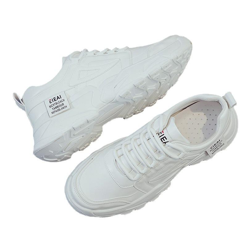 Autumn Sports and Leisure Versatile Men's Leather Shoes, Height Increasing Shoes