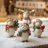 Painted Desktop Ornament Creative Mini Snowman Toy Christmas Snowman Ornament  Xmas Decoration