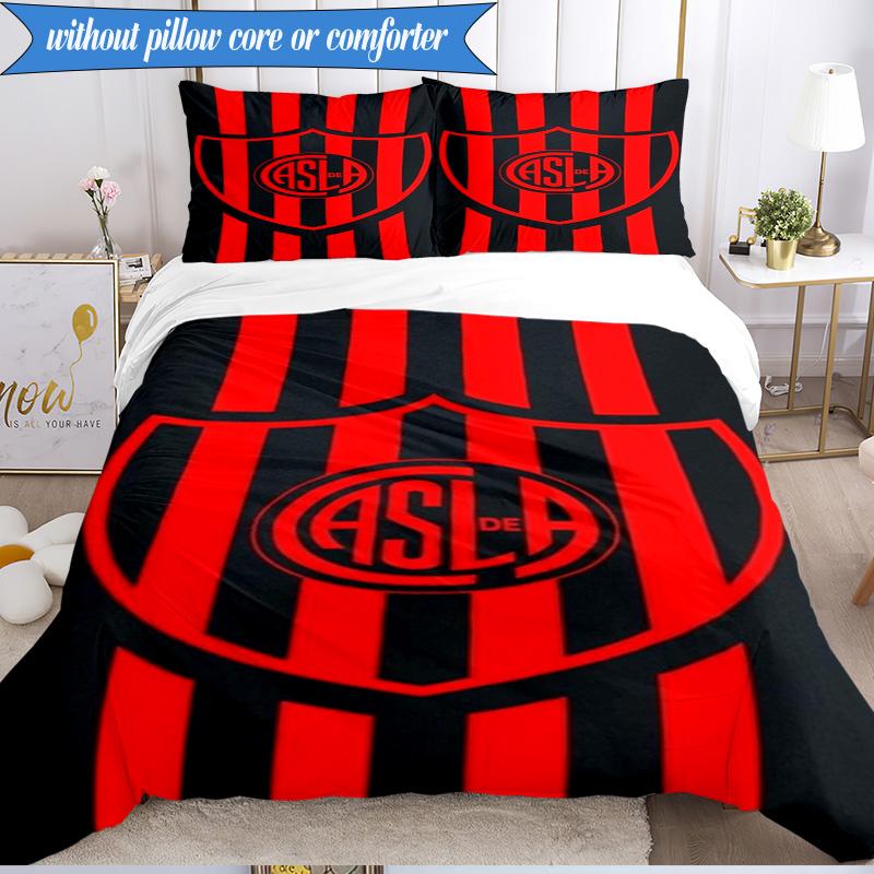 Club Atletico San Lorenzo 3pcs Bedding,Including 1pc Duvet Cover And 2pcs Pillowcases Perfect for Christmas,Ideal for Bedroom, Dormitory