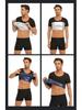 Camiseta de Fitness de Cuello Redondo para Hombre, Moldeador Corporal que Aumenta la Sudoración, Control de Abdomen