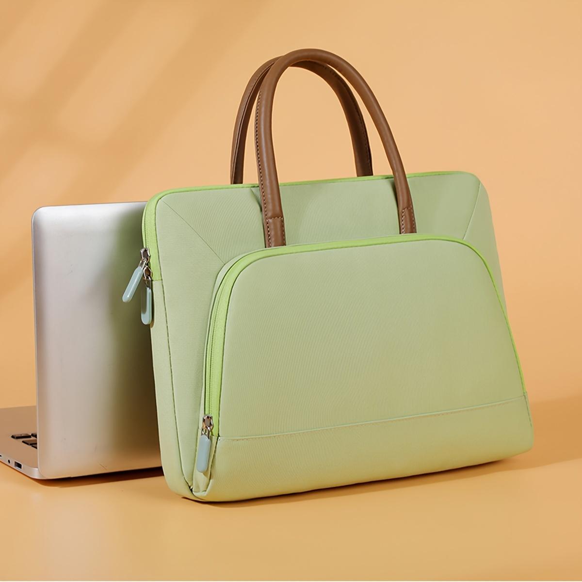 

1 шт. Наплечная портативная сумка для ноутбука, Конференц-портфель 30*40cm зелёный