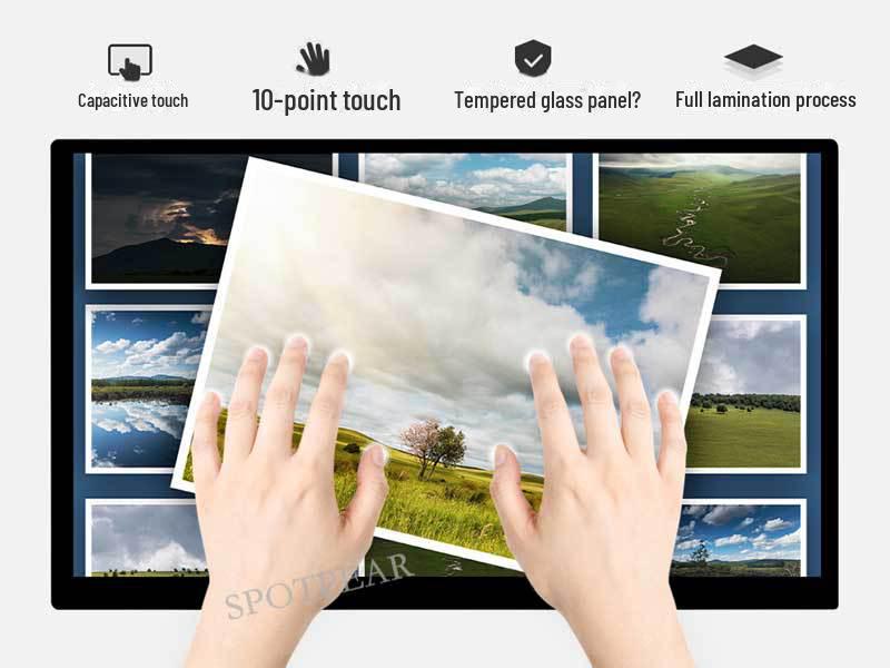 Raspberry Pi 14" 2K Touchscreen LCD Display with HDMI, 2160x1440 Resolution, Type C Mini PC Sub-Screen.