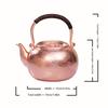 Traditional Handmade Purple Copper Kettle, Home Copper Pot For Brewing Tea, Health Teapot, Large Capacity Boiling Water Kettle