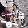 Pull Out Kitchen Faucet Chrome Plated Finish Dual Sprayer Nozzle Cold Hot Water Mixer Brass Bathroom Faucet Torneira Cozinha
