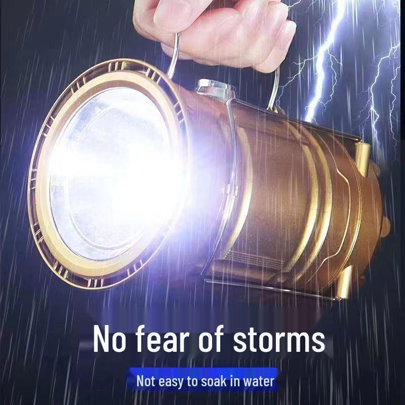 Rechargeable Emergency Lantern with Super Long Battery Life for Home, Camping, and Outdoor Use - Solar Backup & Hanging Light