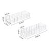 Transparent Makeup Display Stand 6/8-Slot Design Clear Cosmetics Storage Organizer Compartment Compact Storage