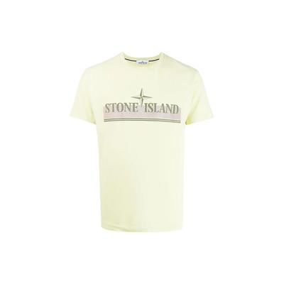 STONE ISLAND T-shirt a maniche corte Limone Top da uomo Giallo 76152NS92-V0031