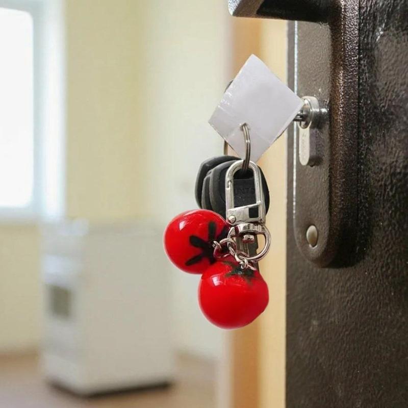 Mini Two Tomatoes Keychain Pendant Bag Pendant Fashion Hanging Decoration