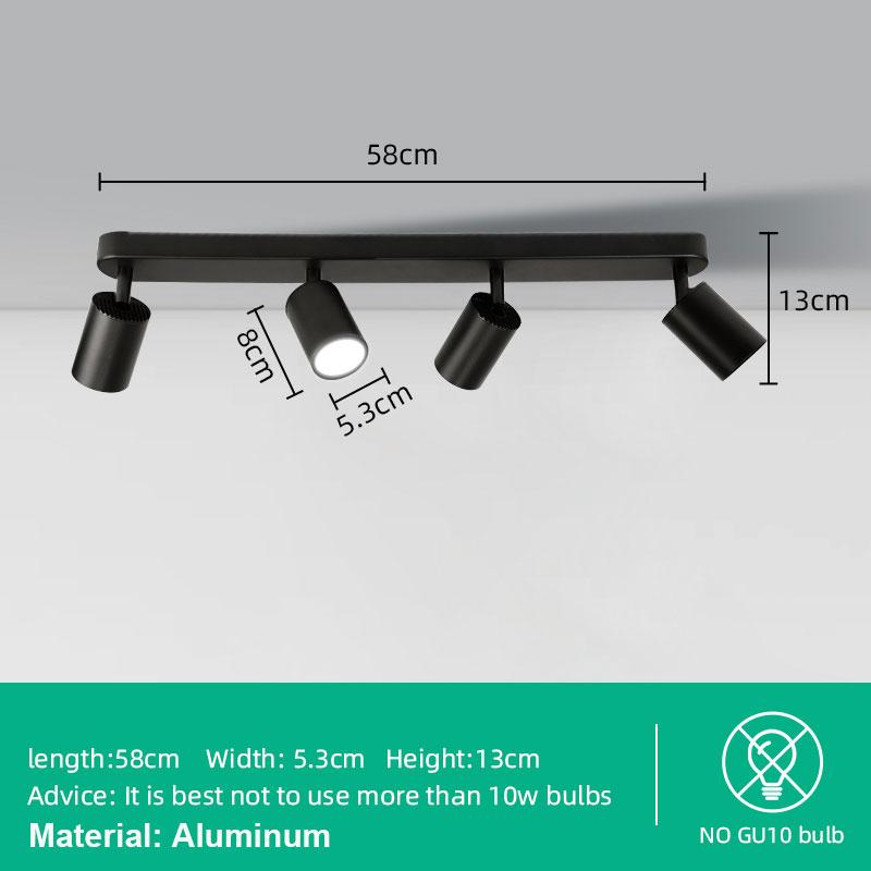 

Светодиодная потолочная люстра 110 В 220 В светодиодный трековый светильник для спальни, коридора, потолочный светильник GU10, сменная лампочка Neutral white