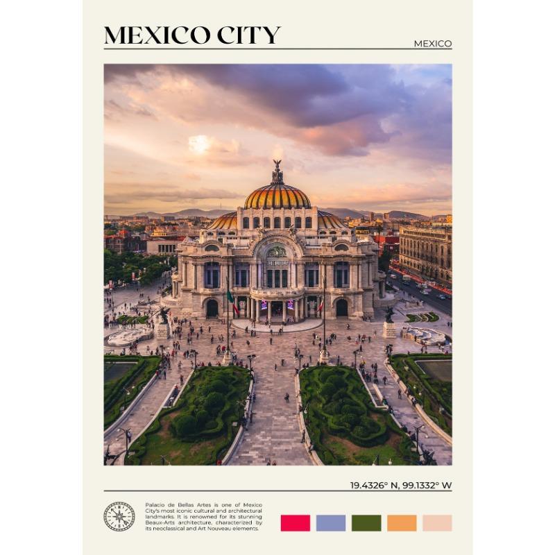 

Guadalajara Zacatecas Puerto Vallarta Mexico Travel Scenery Poster Canvas Painting Photo Wall Art Picture Office Home Decor 21cm×30cm NoFrame
