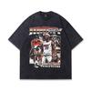 Herren T-Shirt Kurzarm Amerikanischer Retro Stern Direktdruck Oversize Große Version Baumwoll T-Shirt